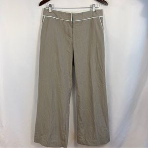 Express Design Studio Pants Womens Size 8 Correspondent Tan Pinstripe Wide Leg